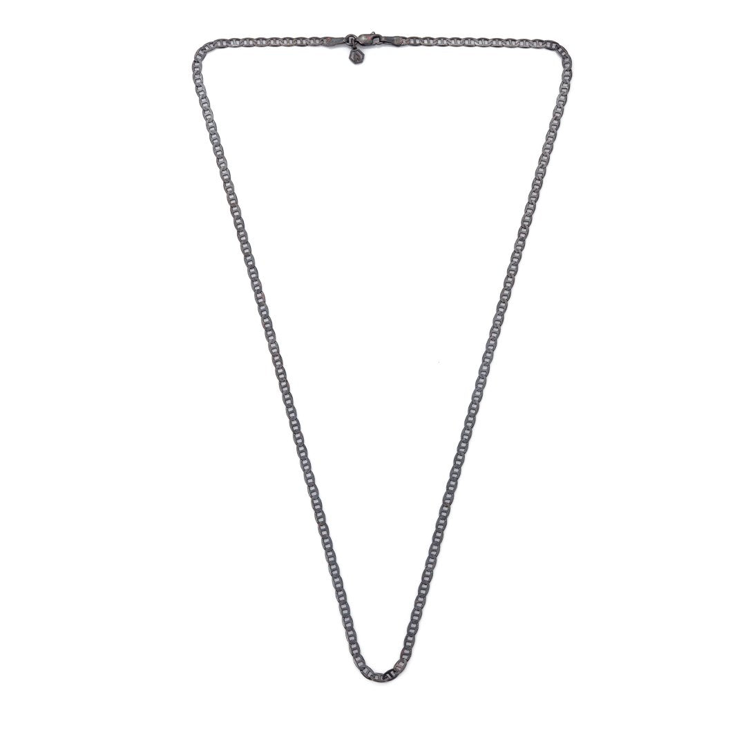 Bar Chain Oxide Necklace for Men 