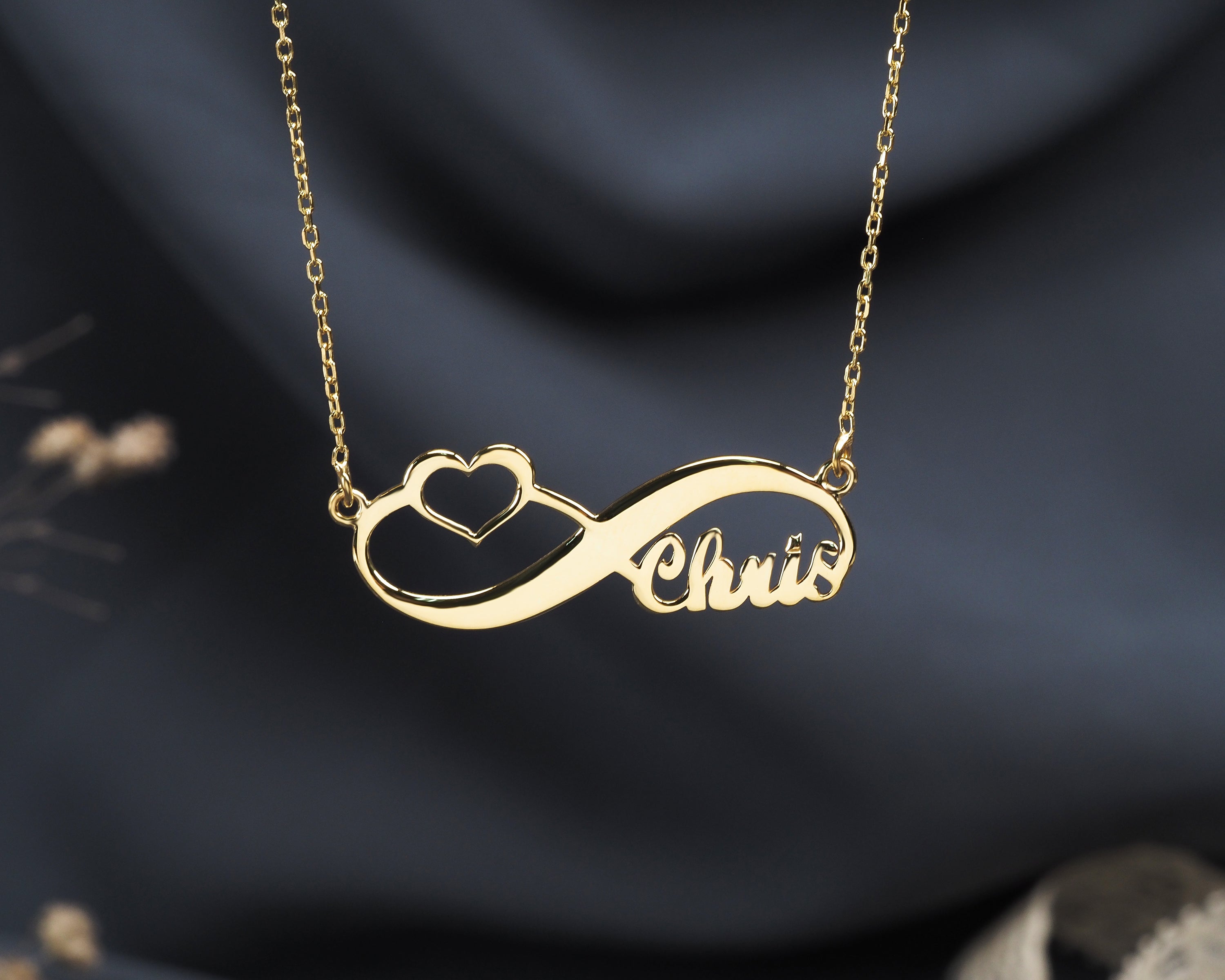 The Bluebell 14K Gold Plated Custom Name Necklace