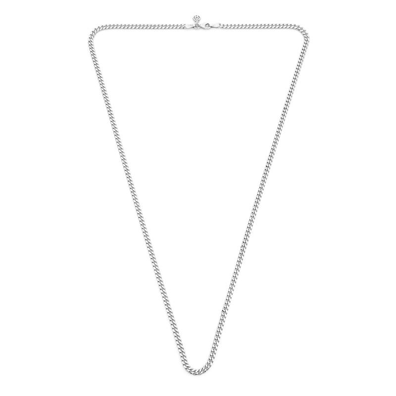 Curb Silver Silver Chain Necklace for Men 