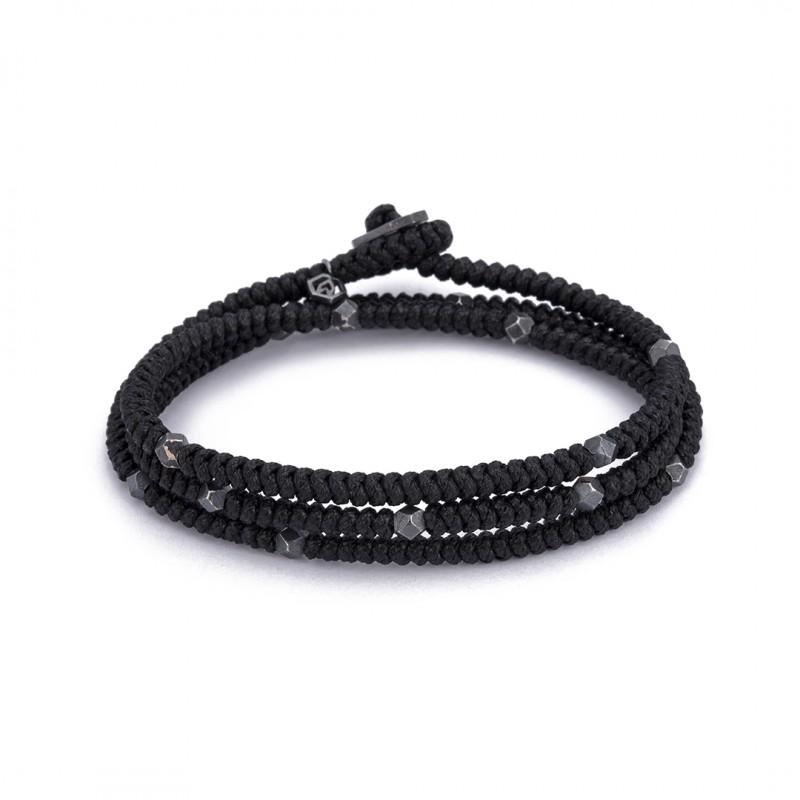 Black Triple Snake Knot Bracelet