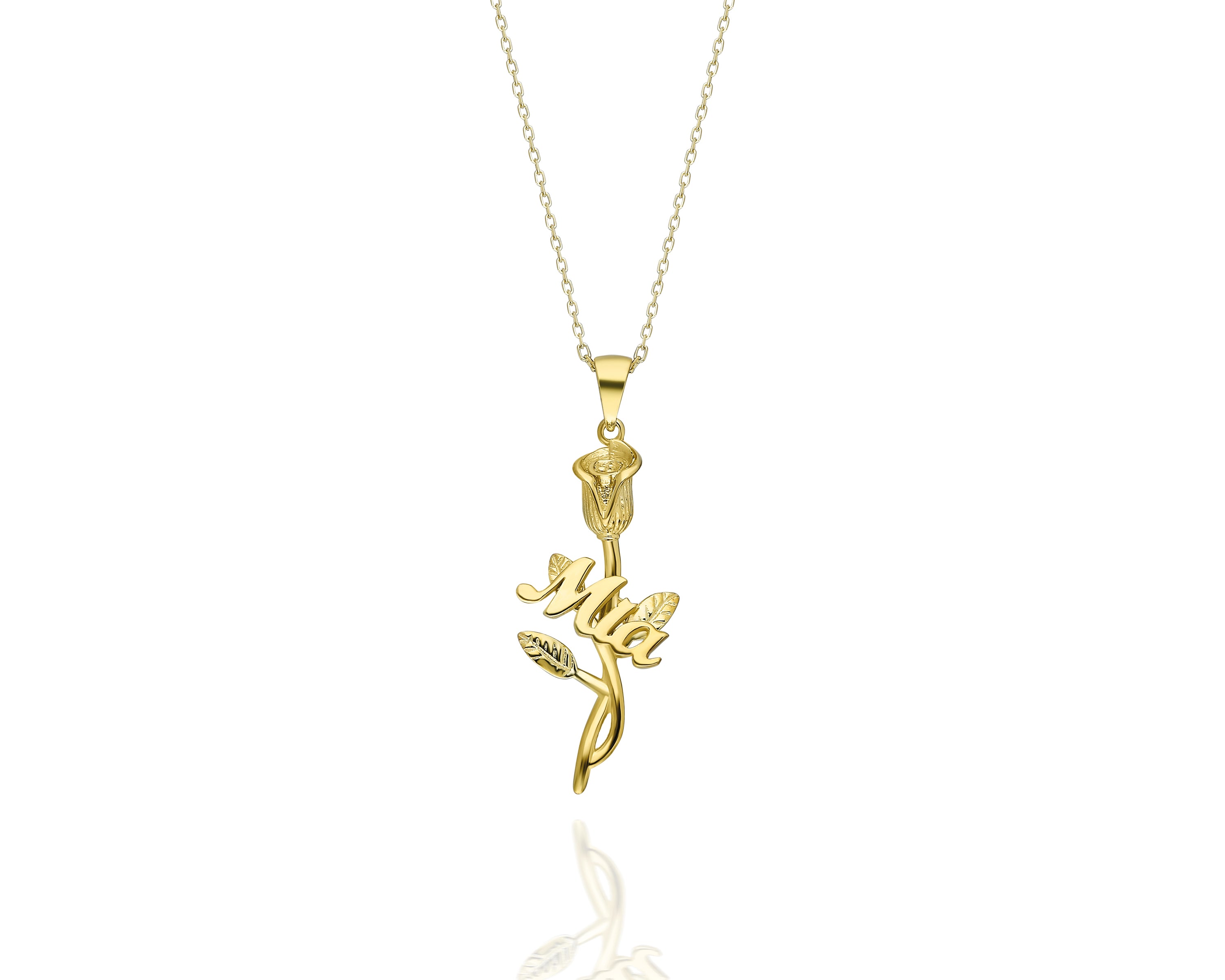 The Marigold 14K Gold Plated Custom Name Necklace