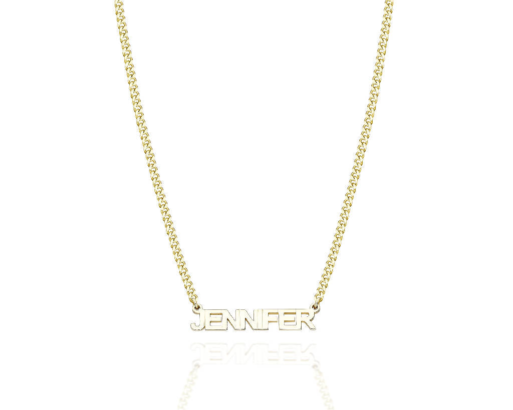 The Lavender 14K Gold Plated Custom Name Necklace