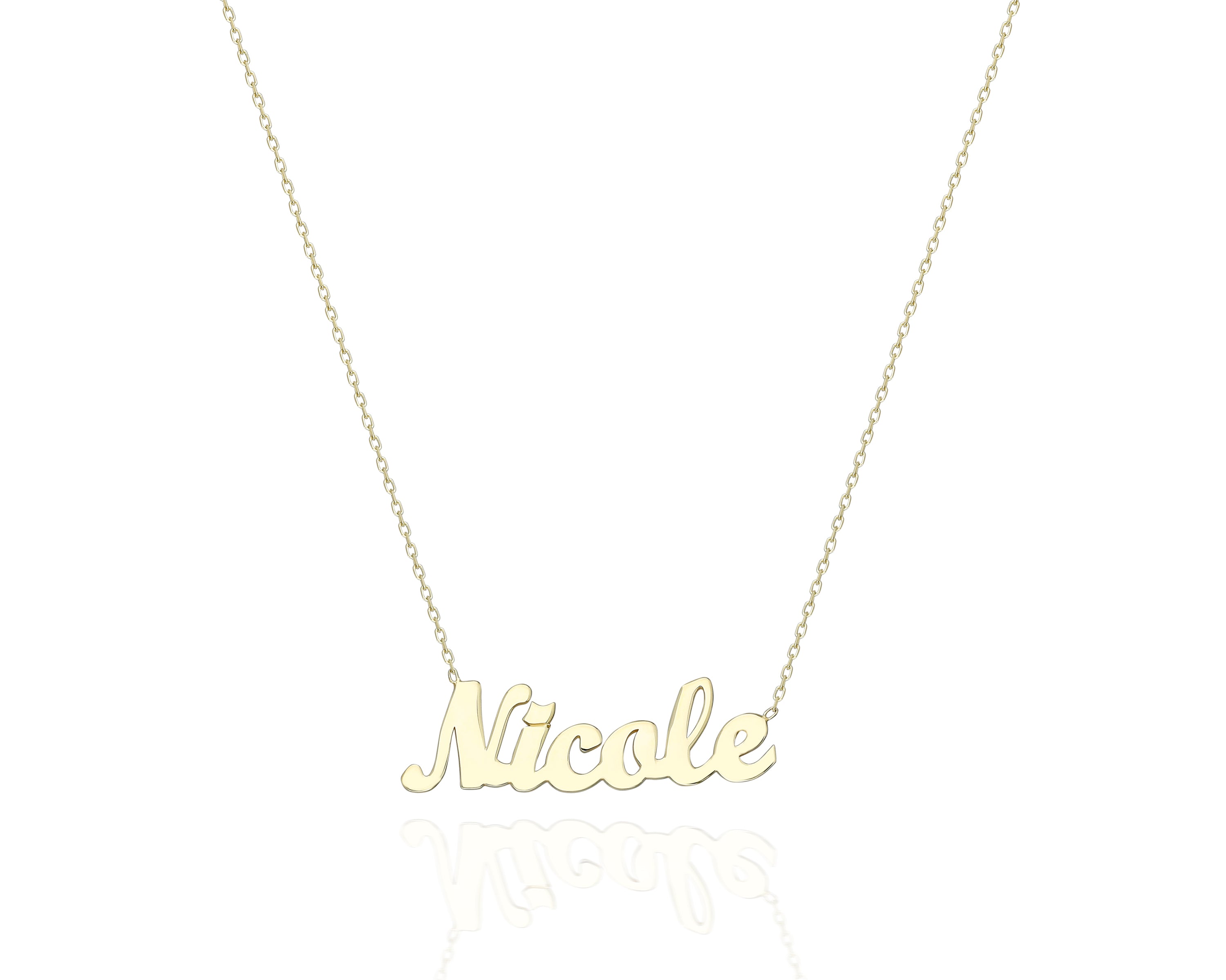 Custom Gold Plated Name Necklace
