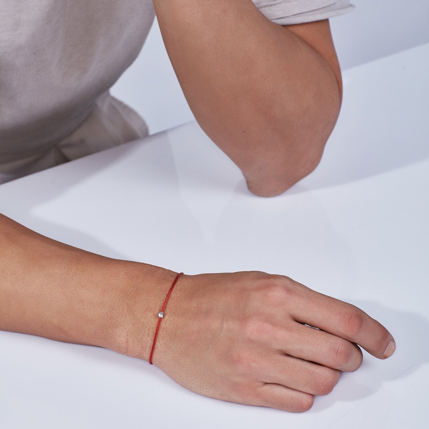 Red Sterling Silver Chance Bracelet