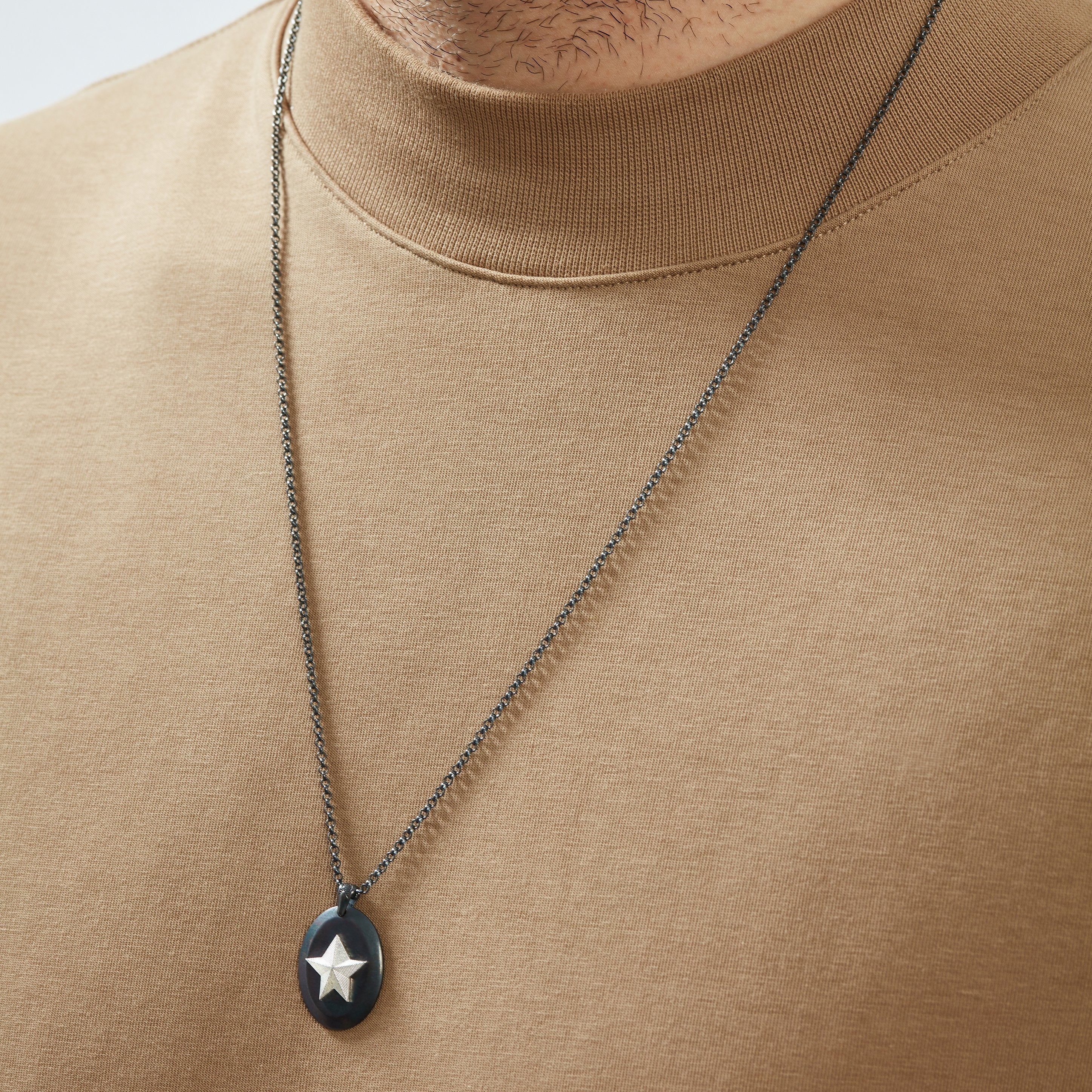Star Oxide Necklace for Men 