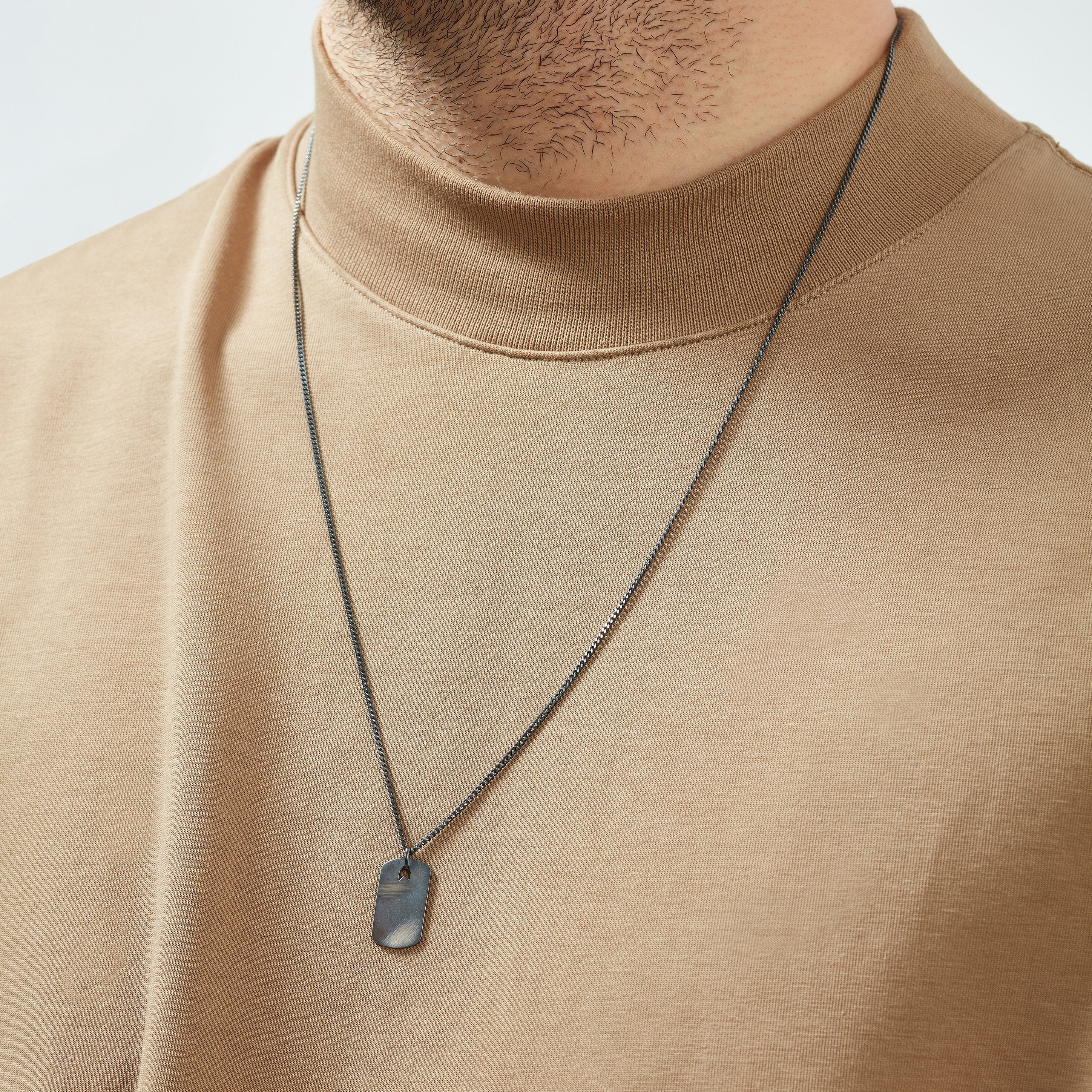 Plate Oxide Necklace for Men