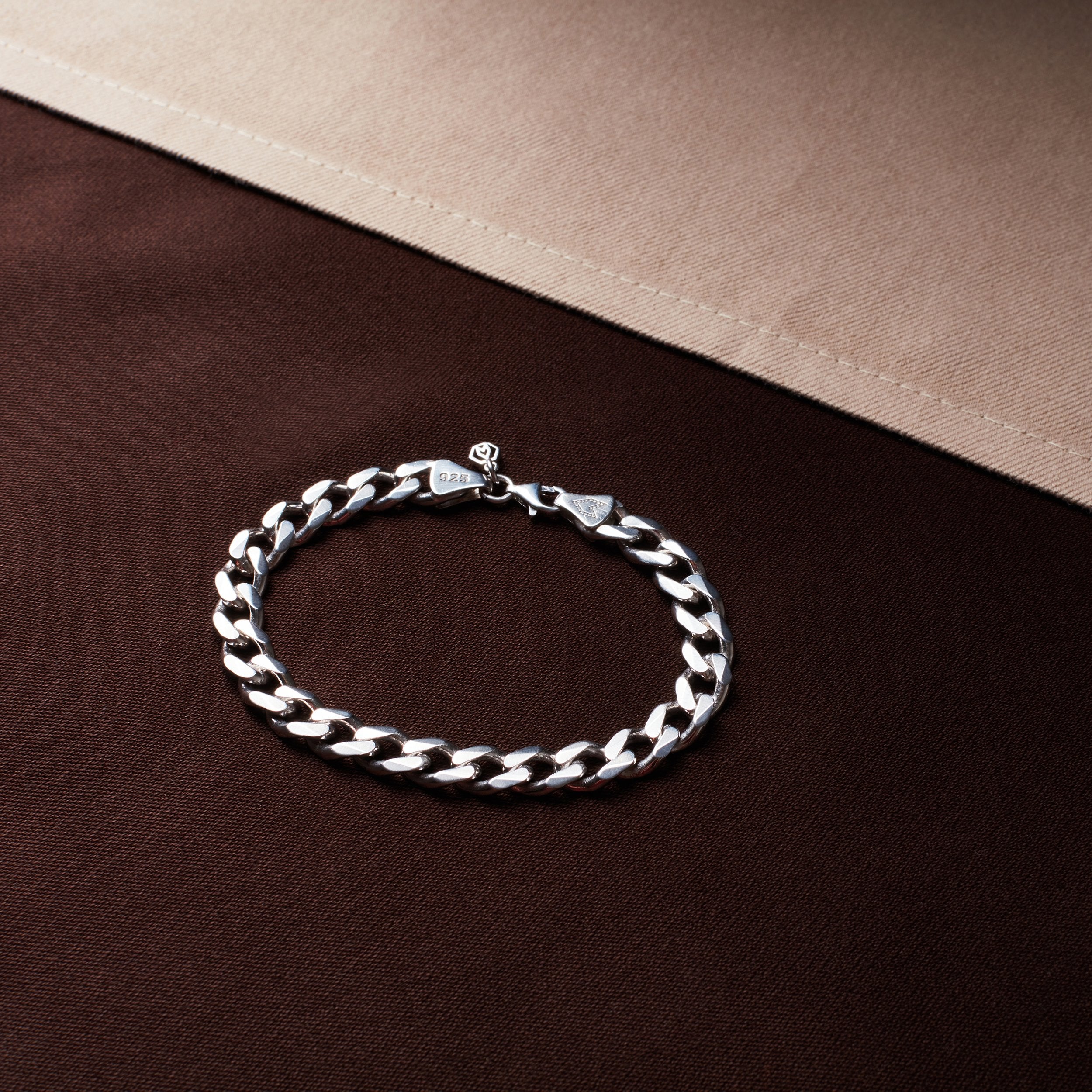 Curb Chain Bracelet Silver