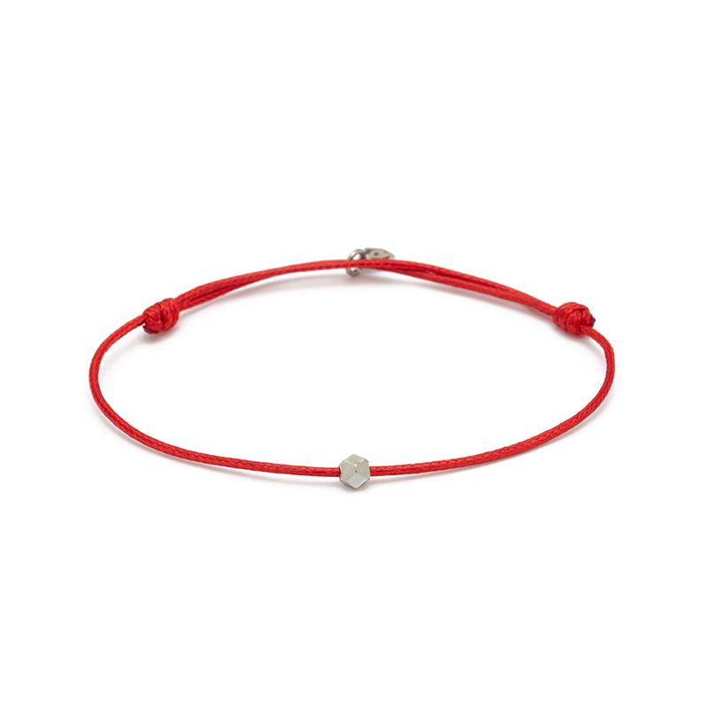 Red Sterling Silver Chance Bracelet