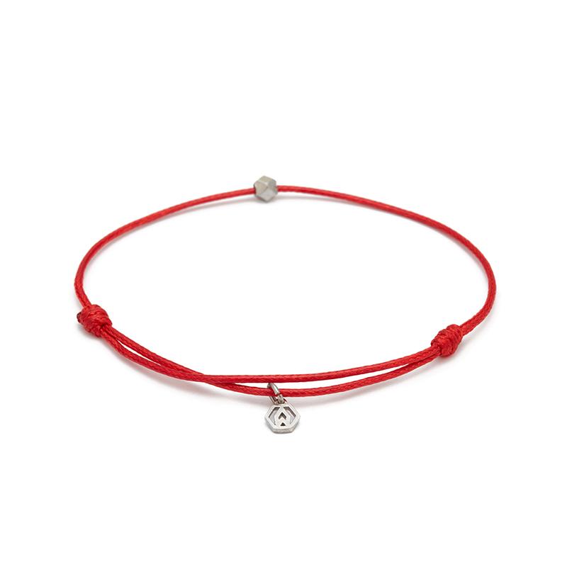 Red Sterling Silver Chance Bracelet